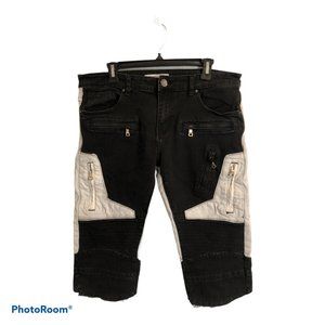 EMBELLISH Diago Cut Off Denim Shorts 34